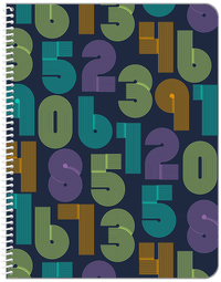 Thumbnail for Retro Notebook - Numbers - Front View