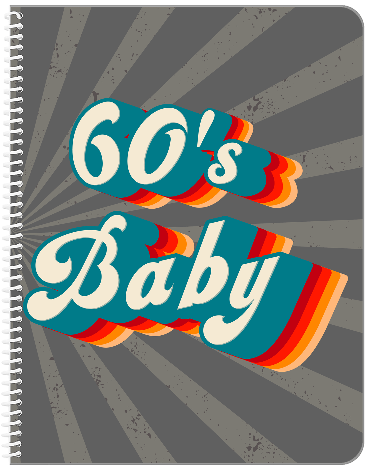 Retro Notebook - 60s Baby - Front View