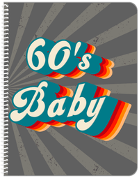 Thumbnail for Retro Notebook - 60s Baby - Front View