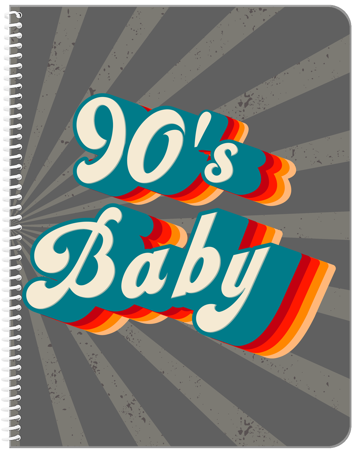 Retro Notebook - 90s Baby - Front View