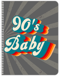 Thumbnail for Retro Notebook - 90s Baby - Front View