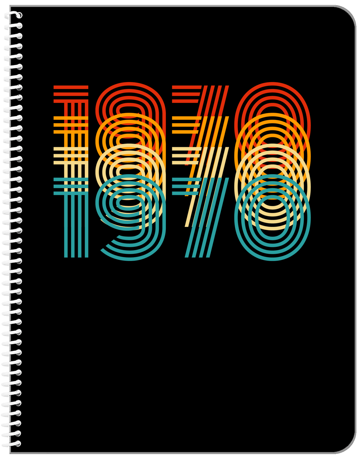 Retro Notebook - 1970 - Front View