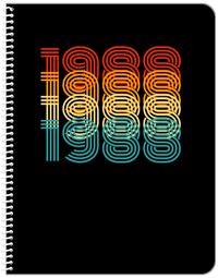 Thumbnail for Retro Notebook - 1988 - Front View