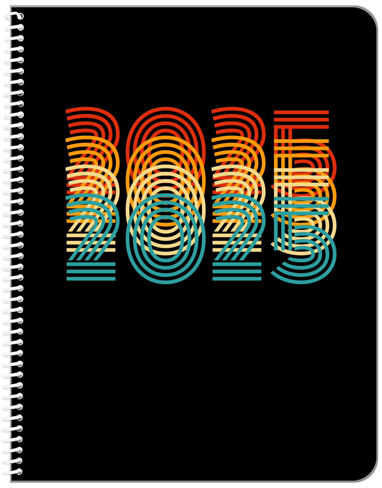 Retro Notebook - 2025 - Front View