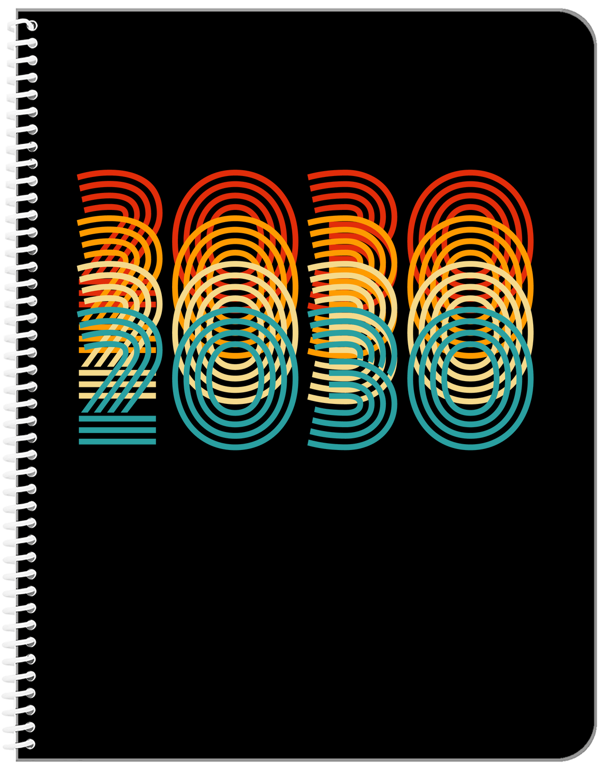 Retro Notebook - 2030 - Front View