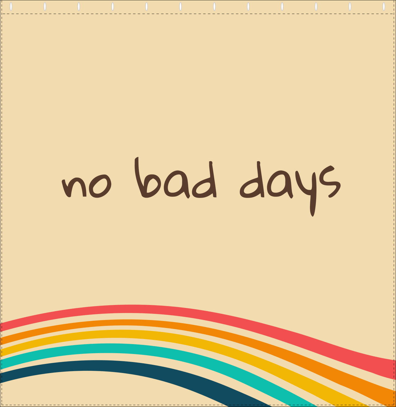 Retro No Bad Days Shower Curtain - Decorate View