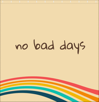 Thumbnail for Retro No Bad Days Shower Curtain - Decorate View