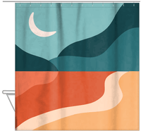 Thumbnail for Retro Outdoors Shower Curtain - Hanging View