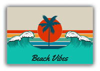 Thumbnail for Personalized Retro Ocean Wave Canvas Wrap & Photo Print - Front View