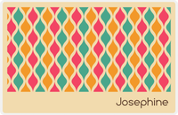 Thumbnail for Personalized Retro Placemat - Waves -  View