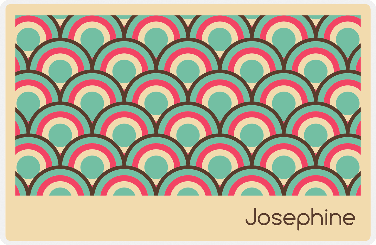 Personalized Retro Placemat - Arches -  View