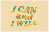 Thumbnail for Retro Placemat - I Can And I Will -  View