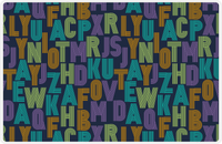 Thumbnail for Retro Placemat - Letters -  View