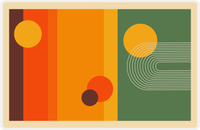 Thumbnail for Retro Placemat - Abstract Dots -  View