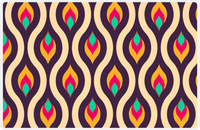 Thumbnail for Retro Placemat - Abstract Waves -  View