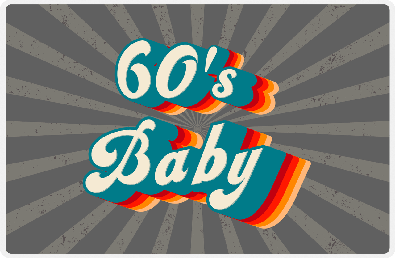 Retro Placemat - 60's Baby -  View