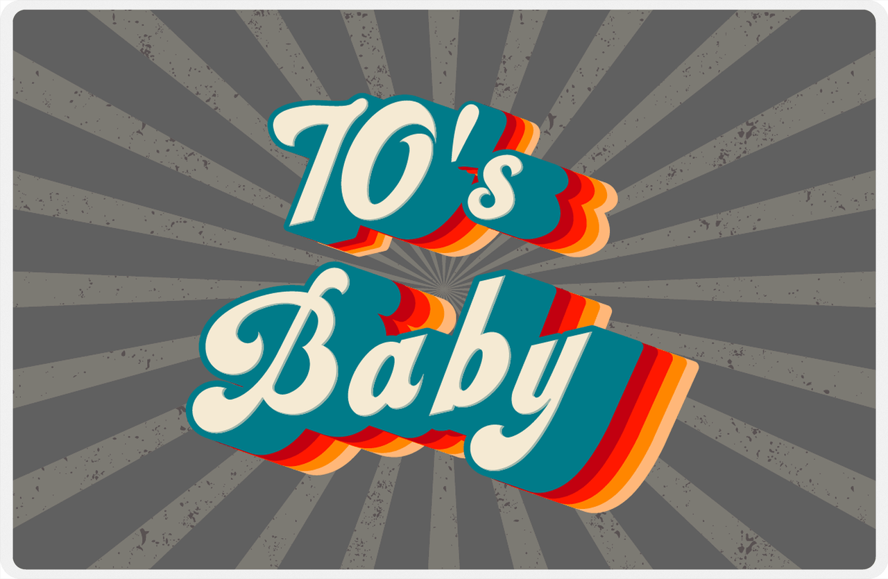 Retro Placemat - 70's Baby -  View