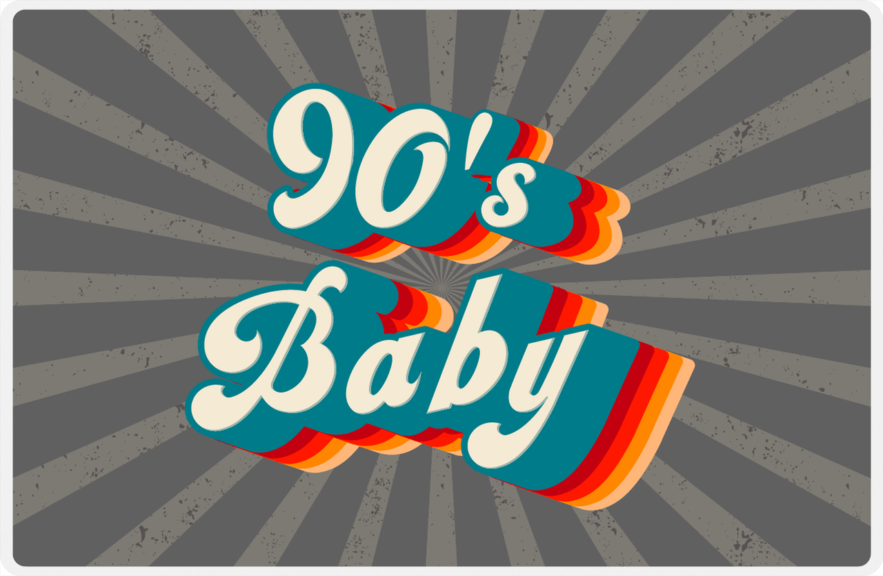 Retro Placemat - 90's Baby -  View