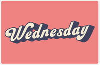Thumbnail for Retro Placemat - Wednesday -  View
