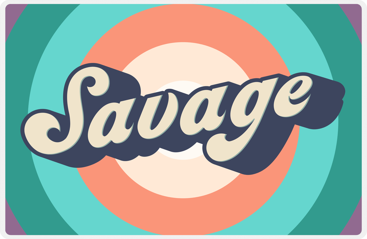 Retro Placemat - Savage -  View