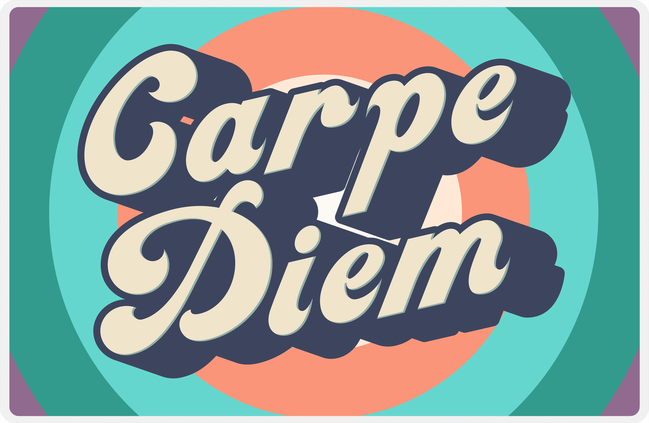 Retro Placemat - Carpe Diem -  View