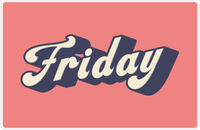 Thumbnail for Retro Placemat - Friday -  View