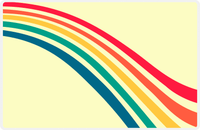 Thumbnail for Retro Placemat - Rainbow -  View