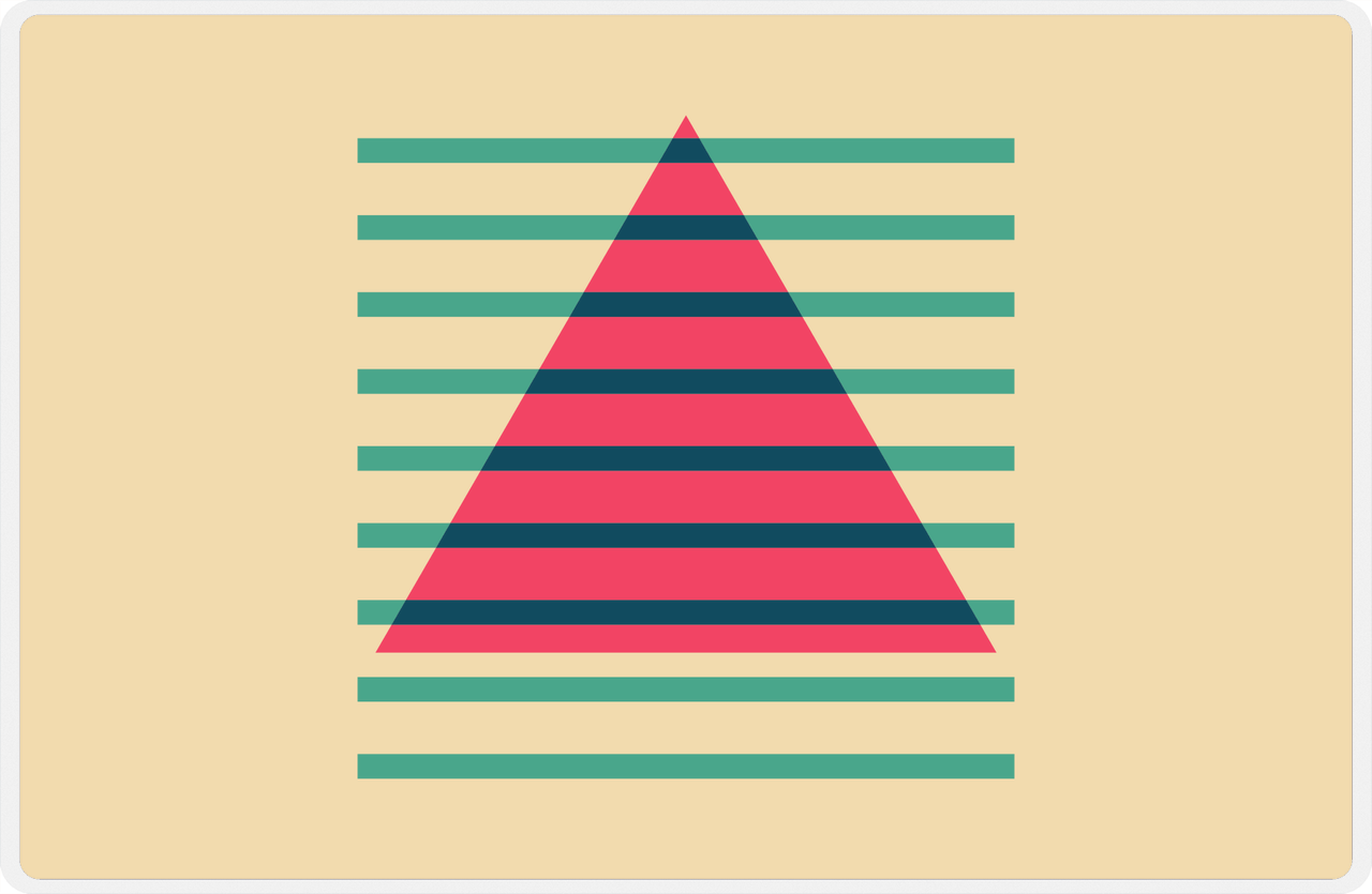 Retro Placemat - Triangle -  View
