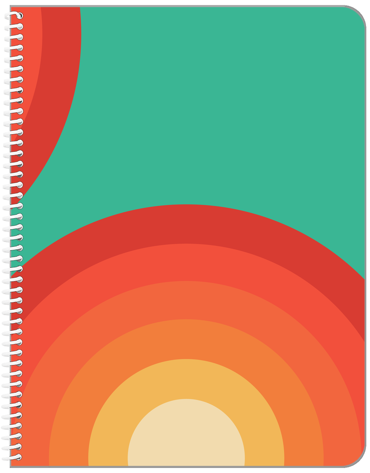 Retro Radial Notebook - Front View