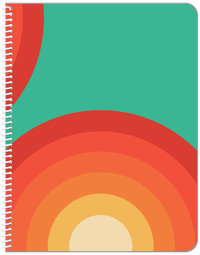Thumbnail for Retro Radial Notebook - Front View