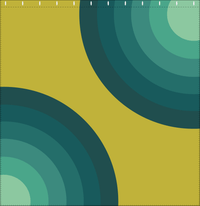 Thumbnail for Retro Radial Shower Curtain - Decorate View