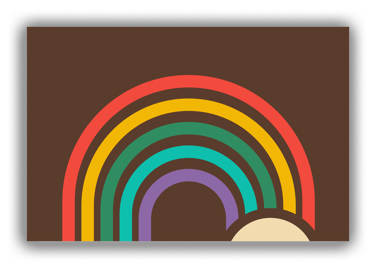 Retro Rainbow Canvas Wrap & Photo Print - Front View