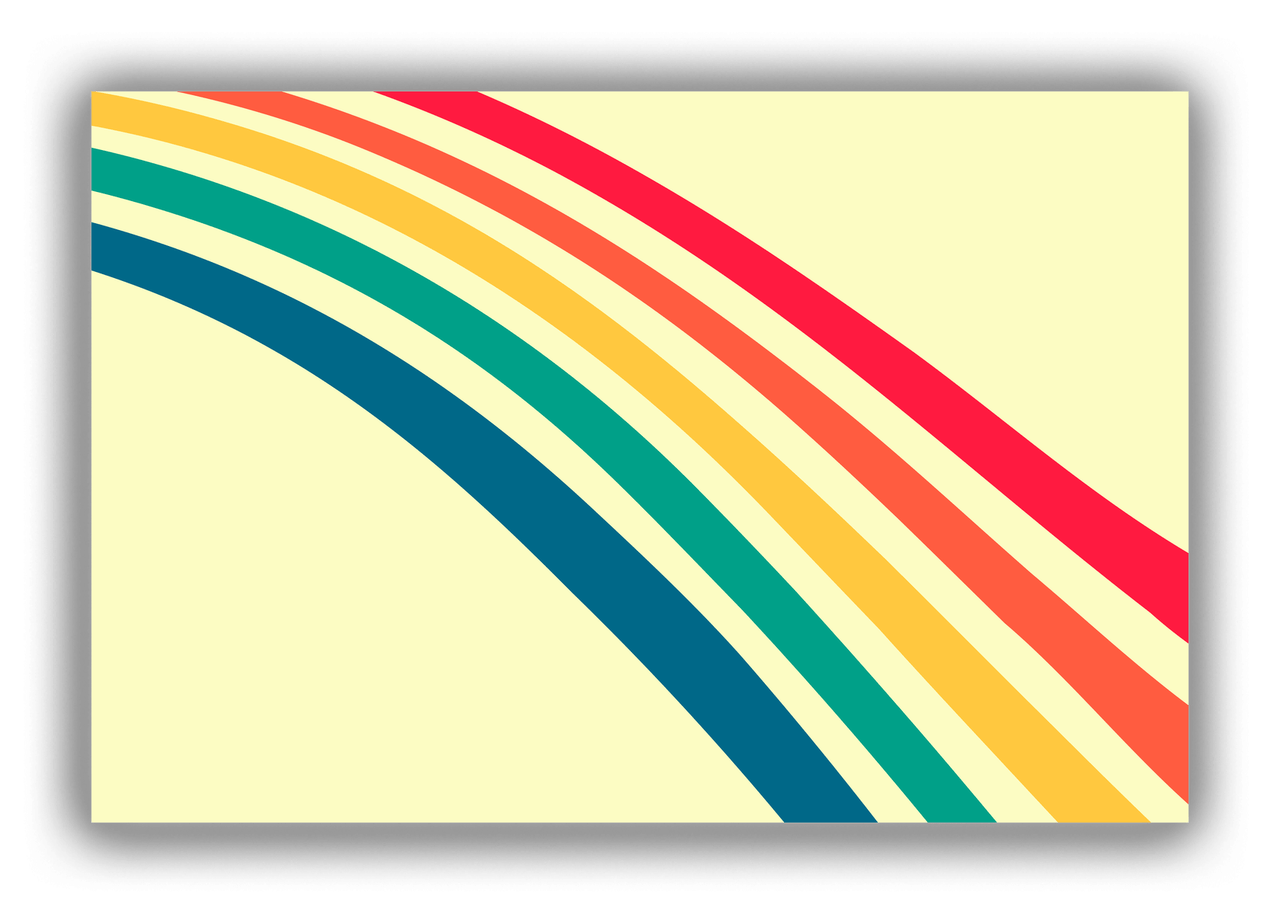 Retro Rainbow Canvas Wrap & Photo Print - Front View