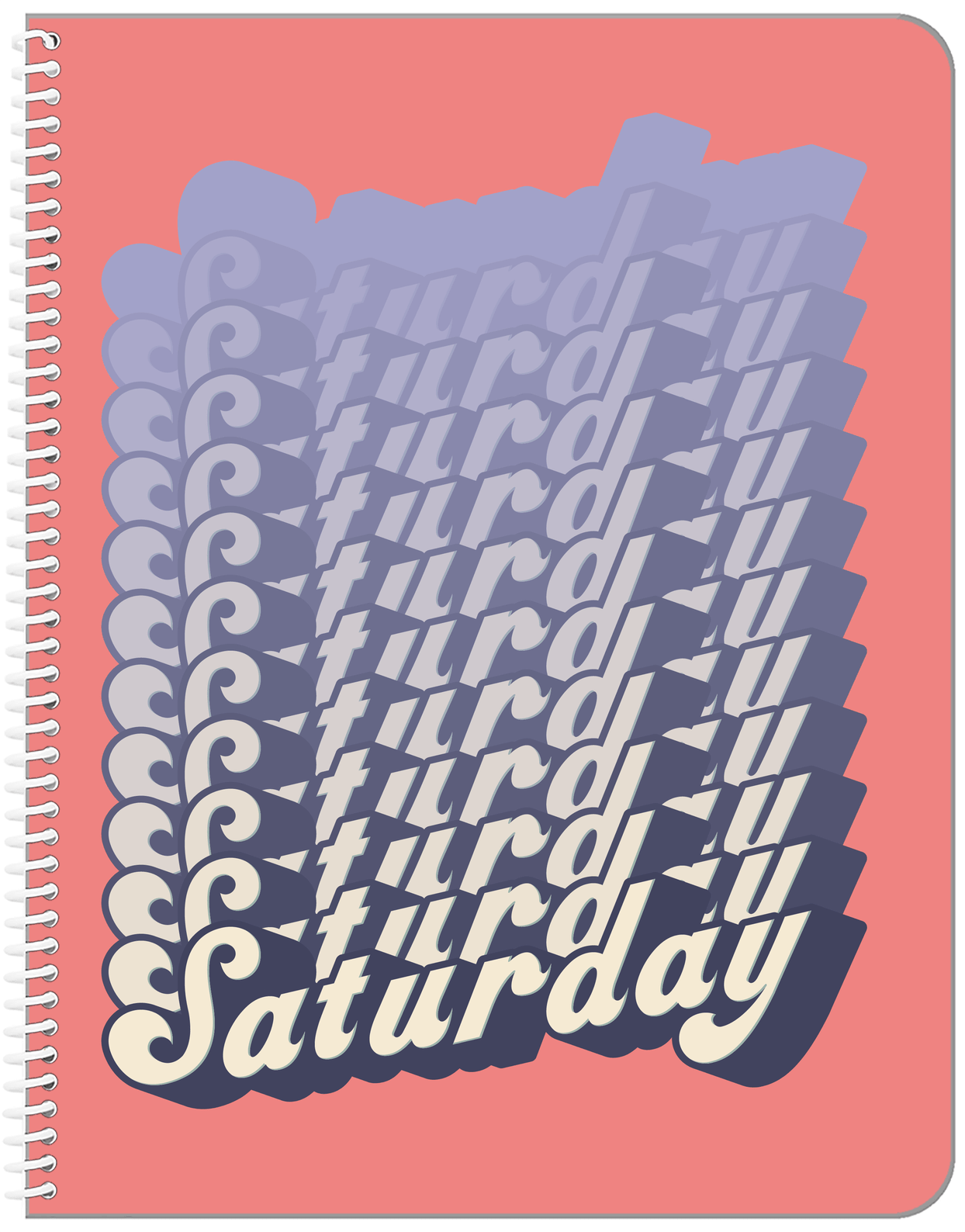 Retro Saturday Notebook - Front View