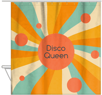 Thumbnail for Personalized Retro Shower Curtain - Hanging View
