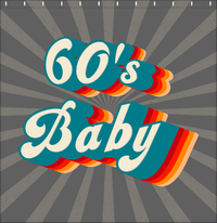 Thumbnail for Retro Shower Curtain - 60s Baby - Decorate View