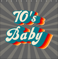 Thumbnail for Retro Shower Curtain - 70s Baby - Decorate View