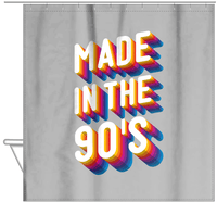 Thumbnail for Retro Shower Curtain - Made in the 90s - Hanging View