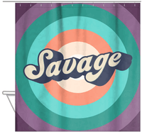 Thumbnail for Retro Savage Shower Curtain - Hanging View
