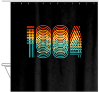 Thumbnail for Retro Shower Curtain - 1984 - Hanging View