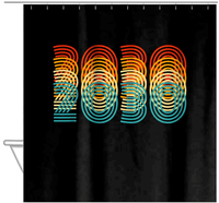 Thumbnail for Retro Shower Curtain - 2030 - Hanging View