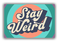 Thumbnail for Retro Stay Weird Canvas Wrap & Photo Print - Front View