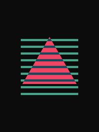 Thumbnail for Retro T-Shirt - Black - Triangle - Decorate View
