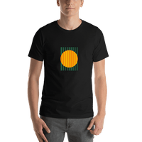 Thumbnail for Retro T-Shirt - Black - Circle - Shirt View