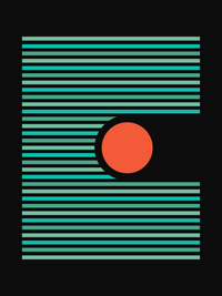 Thumbnail for Retro T-Shirt - Black - Stripes - Decorate View
