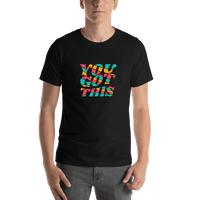 Thumbnail for Retro T-Shirt - Black - You Got This - Shirt View