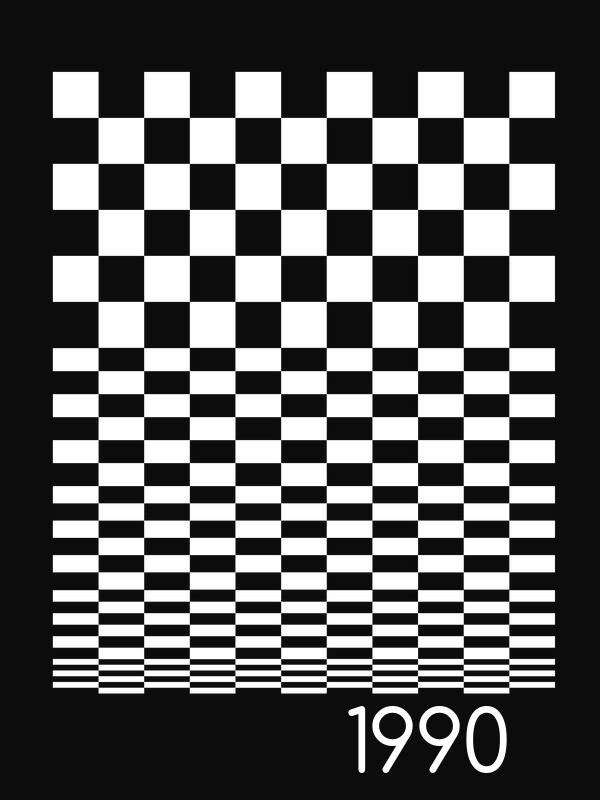 Personalized Retro T-Shirt - Black - Checkered - Decorate View