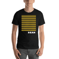 Thumbnail for Personalized Retro T-Shirt - Black - Short Spikes - Shirt View