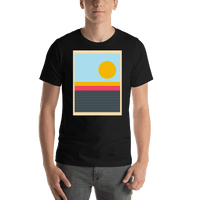 Thumbnail for Retro T-Shirt - Black - Landscape - Shirt View