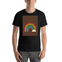 Thumbnail for Retro T-Shirt - Black - Rainbow - Shirt View
